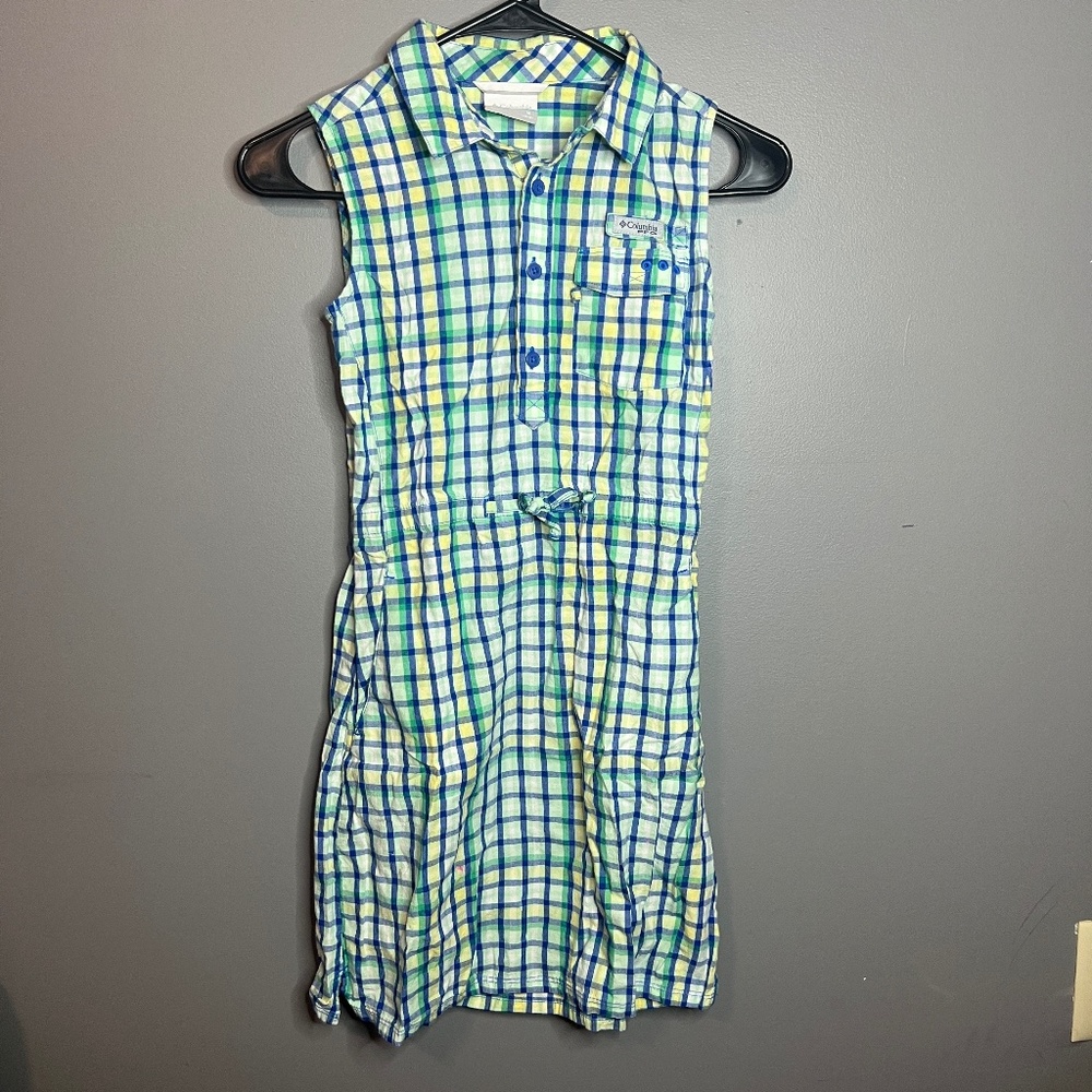 Columbia Girls Plaid Dress Size M